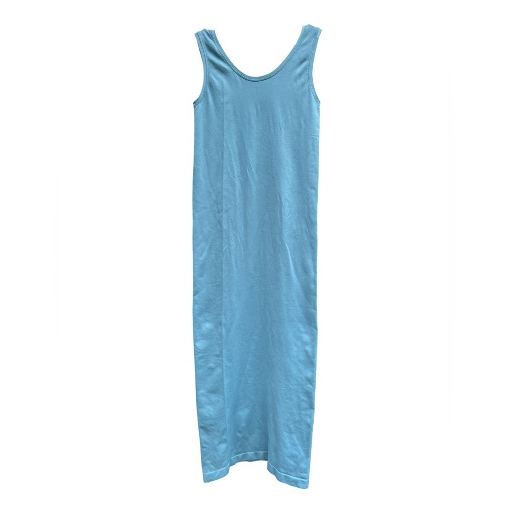 Commando sky blue sleeveless bodycon midi dress